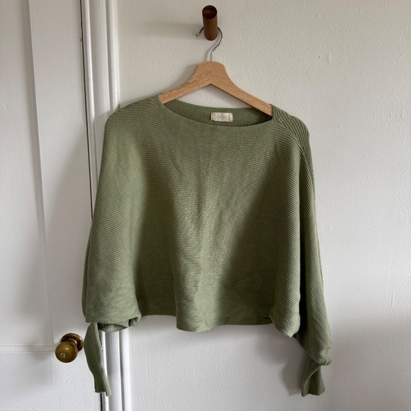 Altar’d State Ribbed Sweater - Green - Picture 1 of 4